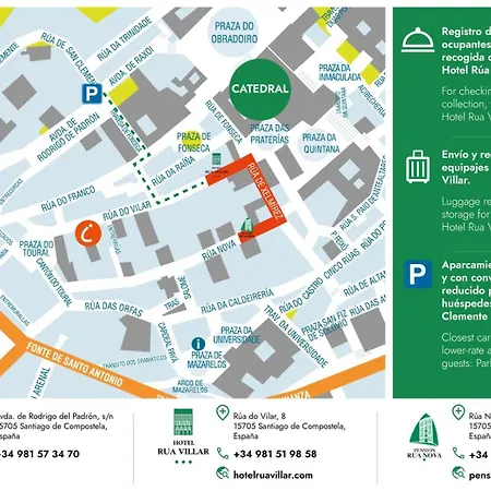 Rua Nova Pensjonat Santiago de Compostela