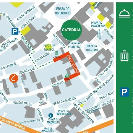 Rua Nova 3* Сантьяго-де-Компостела